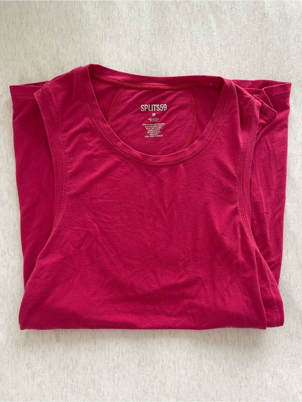 Splits59 Fuchsia Crewneck Tank